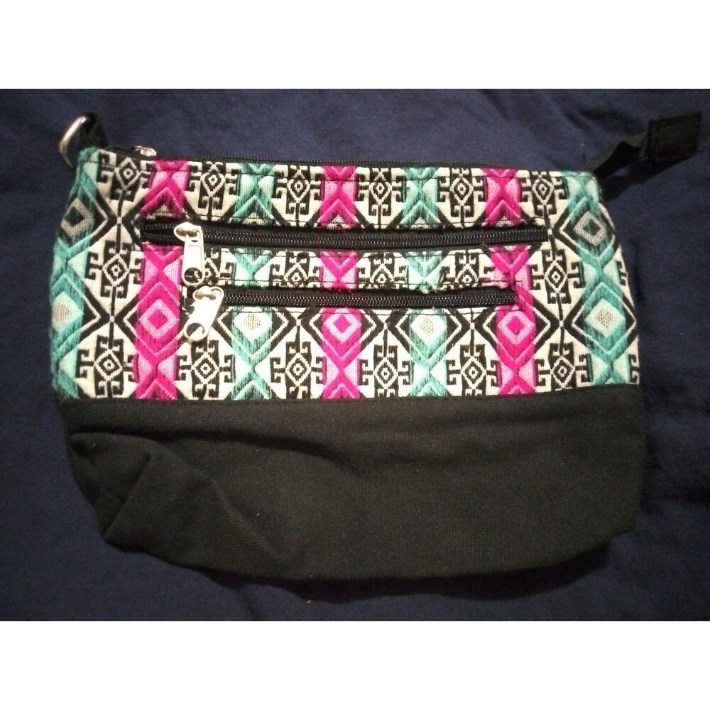 No Brand Makeup  Bag Colorful 3 Zippers